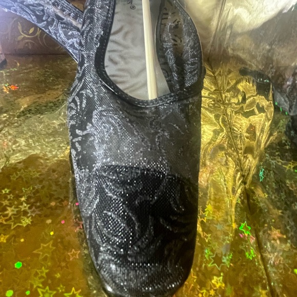 Pierre Dumas BLACK Mesh with CLEAR heels Formal - Picture 10 of 12